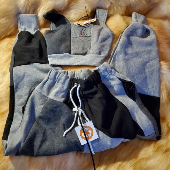 Handmade Scarlett Orange Air Jordan Nike Upcycled Joggers matching set t… - Picture 7 of 16